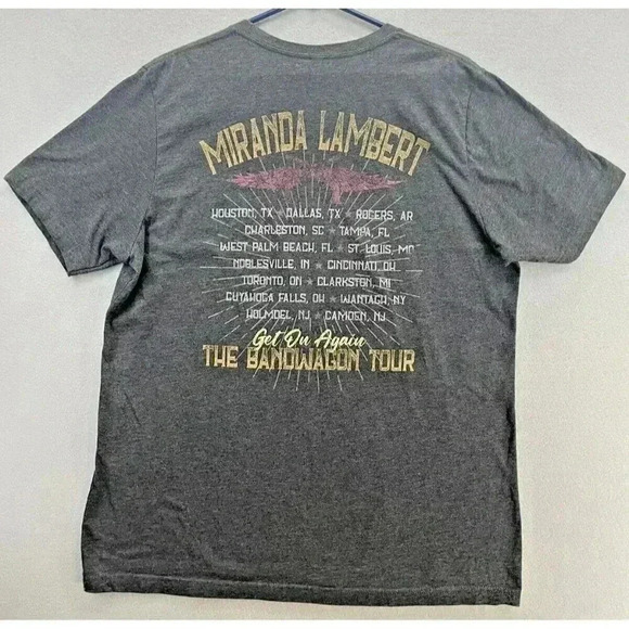 Miranda Lambert The Bandwagon Tour Get On Again T-shirt Size XL - Picture 5 of 7